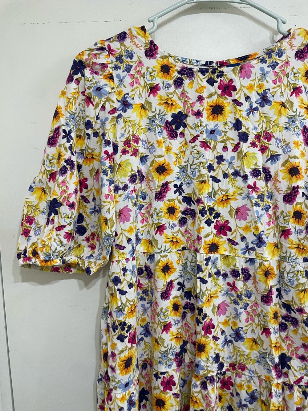 Old Navy floral puff sleeve cottagecore dress small